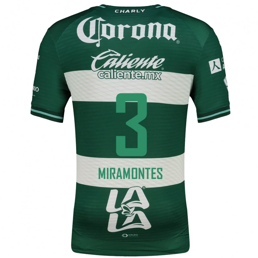 Danxen Kinderen Natalia Miramontes #3 Groen Wit Thuisshirt Thuistenue 2026/27 T-Shirt