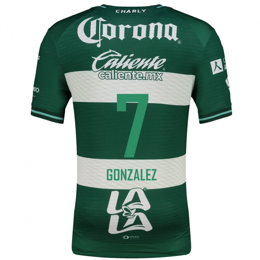Danxen Kinderen Diego González #7 Groen Wit Thuisshirt Thuistenue 2026/27 T-Shirt