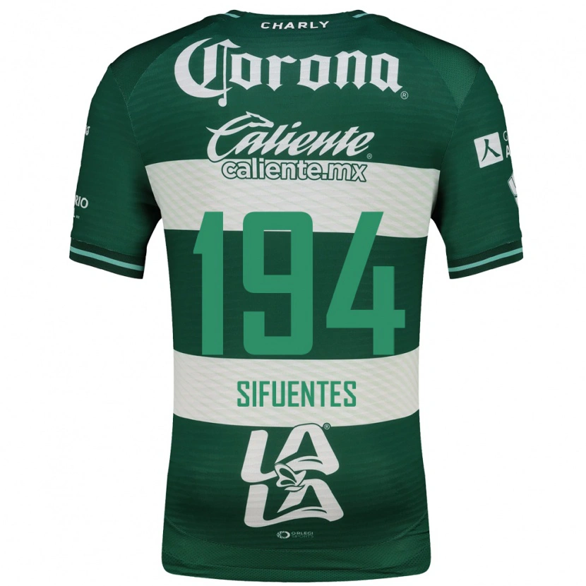Danxen Kinderen José Manuel Sifuentes #194 Groen Wit Thuisshirt Thuistenue 2026/27 T-Shirt