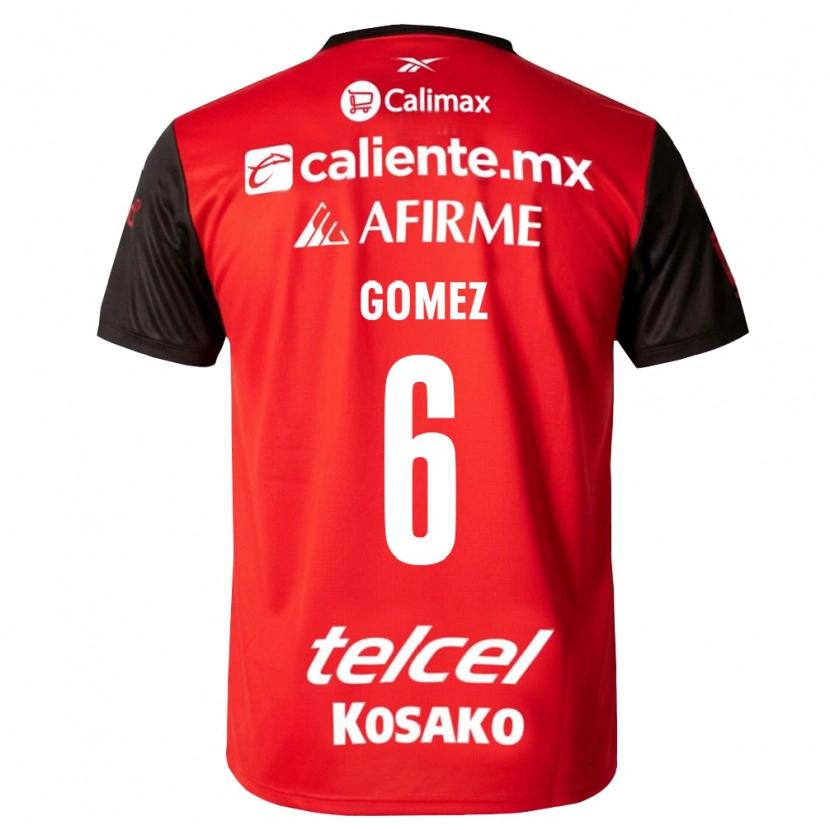 Danxen Kinderen Alejandro Gómez #6 Zwart Rood Thuisshirt Thuistenue 2026/27 T-Shirt
