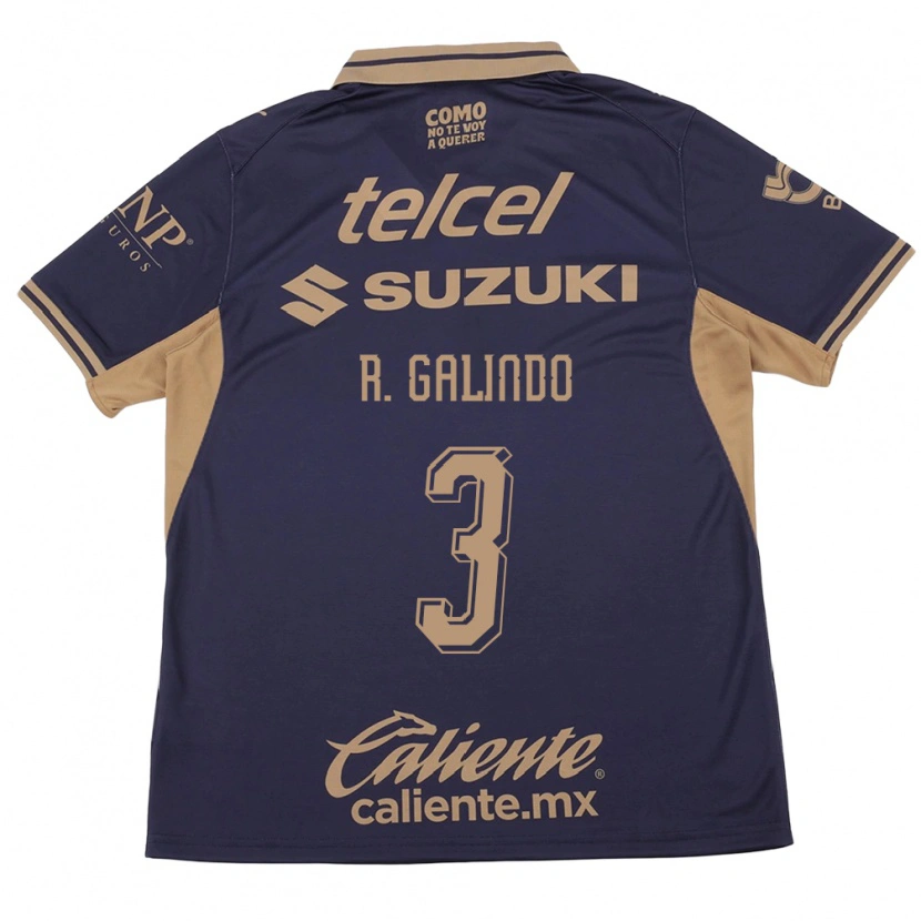 Danxen Kinderen José Galindo #3 Paars Bruin Thuisshirt Thuistenue 2026/27 T-Shirt