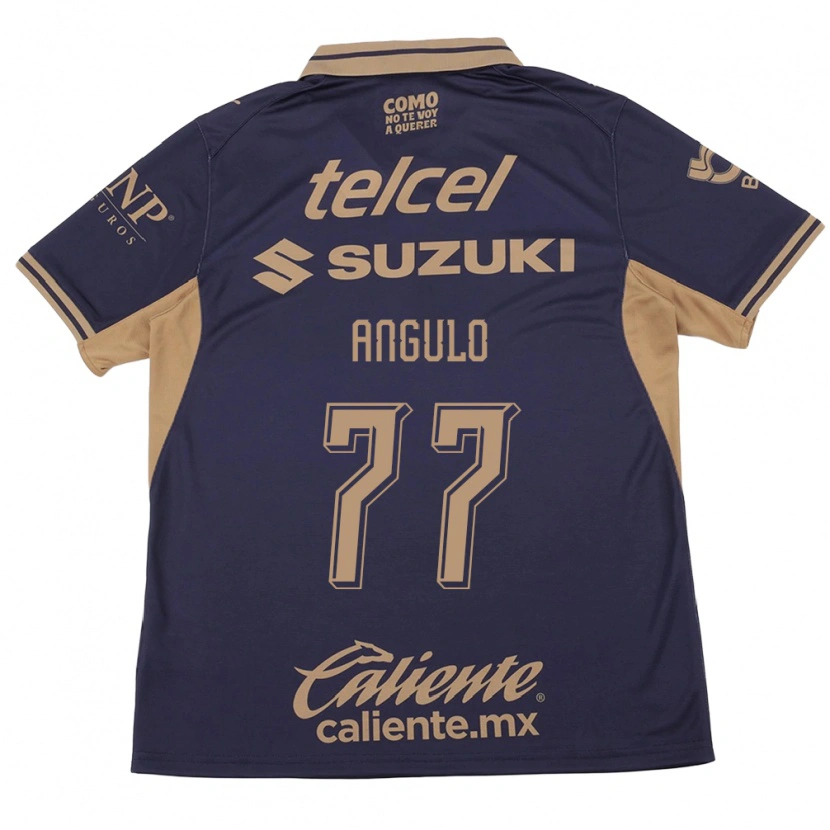 Danxen Kinderen Álvaro Angulo #77 Paars Bruin Thuisshirt Thuistenue 2026/27 T-Shirt