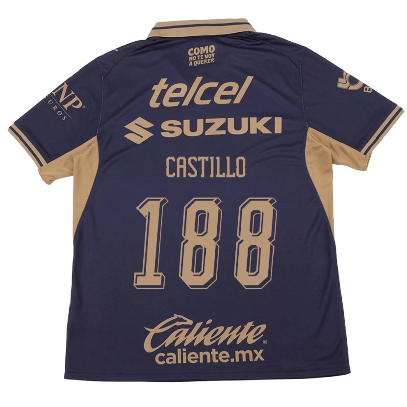 Danxen Kinderen Christian Castillo #188 Paars Bruin Thuisshirt Thuistenue 2026/27 T-Shirt