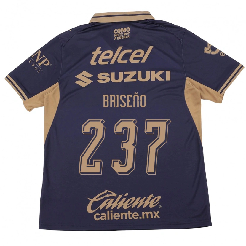 Danxen Kinderen Juan Briseño #237 Paars Bruin Thuisshirt Thuistenue 2026/27 T-Shirt
