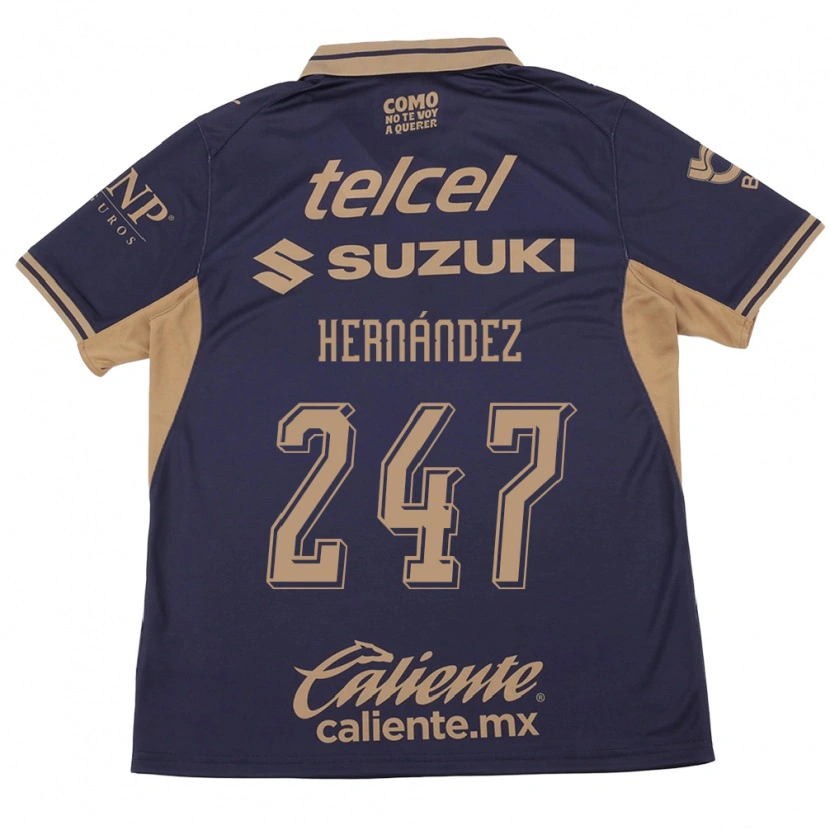 Danxen Kinderen Oswaldo Hernández #247 Paars Bruin Thuisshirt Thuistenue 2026/27 T-Shirt
