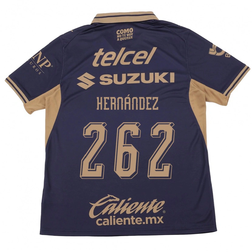 Danxen Kinderen Roberto Hernández #262 Paars Bruin Thuisshirt Thuistenue 2026/27 T-Shirt
