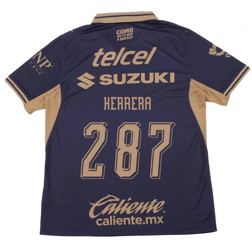 Danxen Kinderen Sebastián Herrera #287 Paars Bruin Thuisshirt Thuistenue 2026/27 T-Shirt