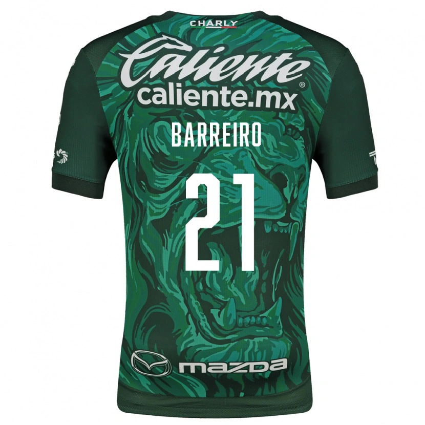 Danxen Kinderen Stiven Barreiro #21 Groen Zwart Thuisshirt Thuistenue 2026/27 T-Shirt