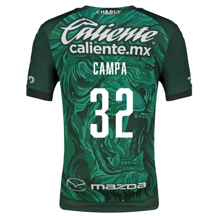 Danxen Kinderen Ana Campa #32 Groen Zwart Thuisshirt Thuistenue 2026/27 T-Shirt
