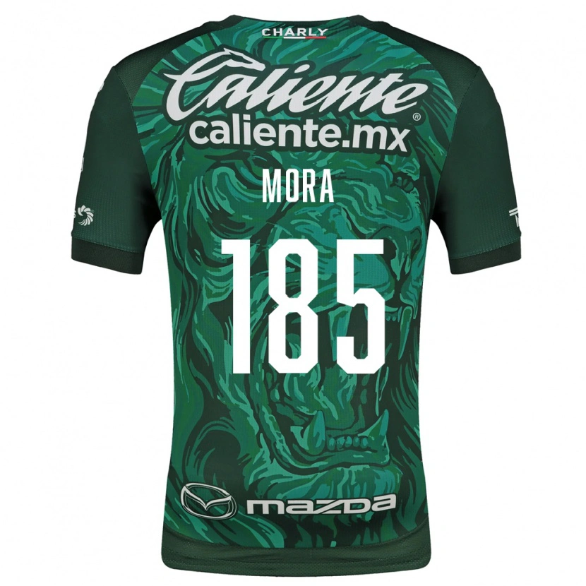 Danxen Kinderen Christopher Mora #185 Groen Zwart Thuisshirt Thuistenue 2026/27 T-Shirt
