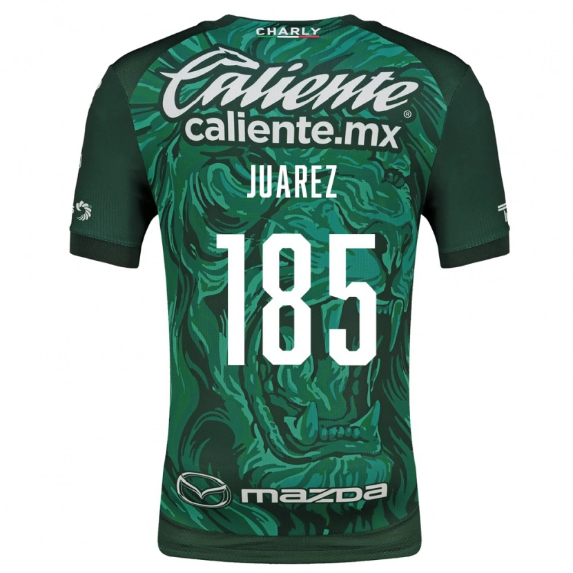 Danxen Kinderen Moisés Juárez #185 Groen Zwart Thuisshirt Thuistenue 2026/27 T-Shirt