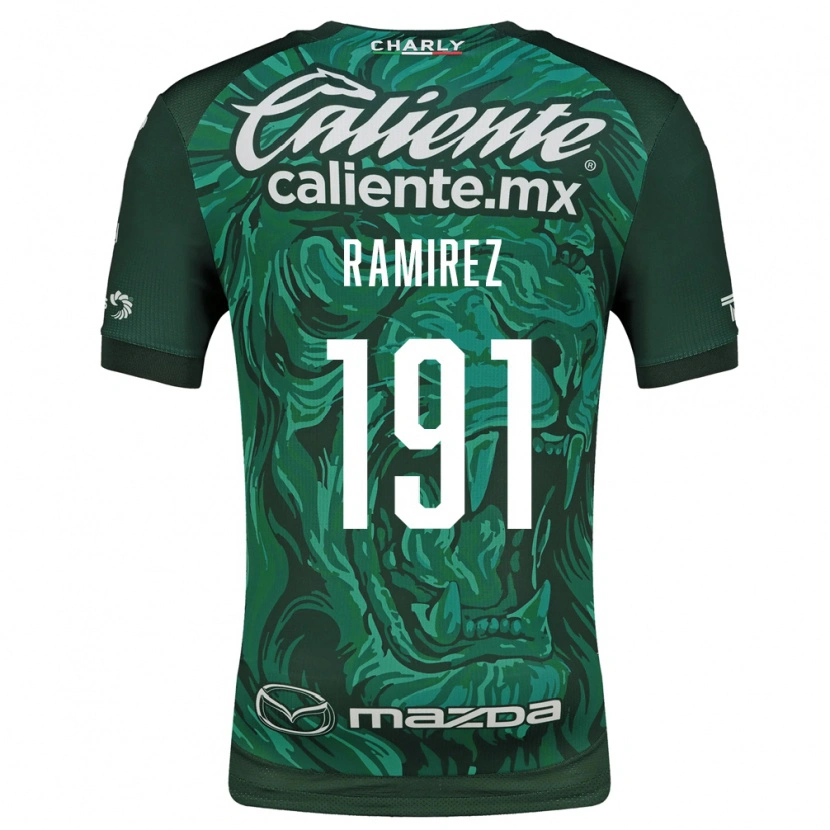 Danxen Kinderen Ian Ramírez #191 Groen Zwart Thuisshirt Thuistenue 2026/27 T-Shirt