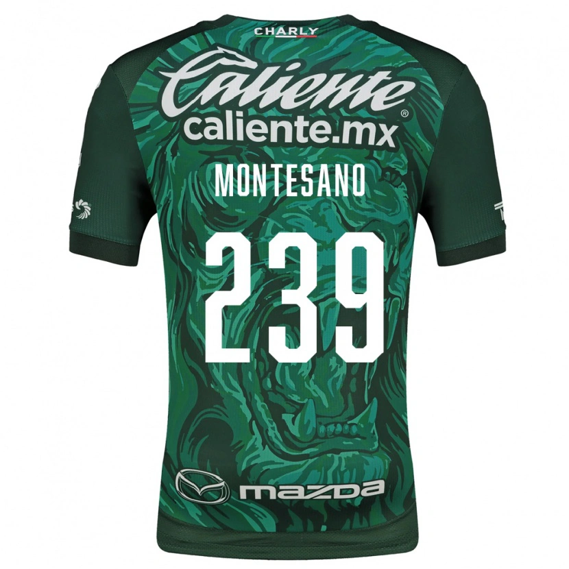 Danxen Kinderen Jesús Montesano #239 Groen Zwart Thuisshirt Thuistenue 2026/27 T-Shirt