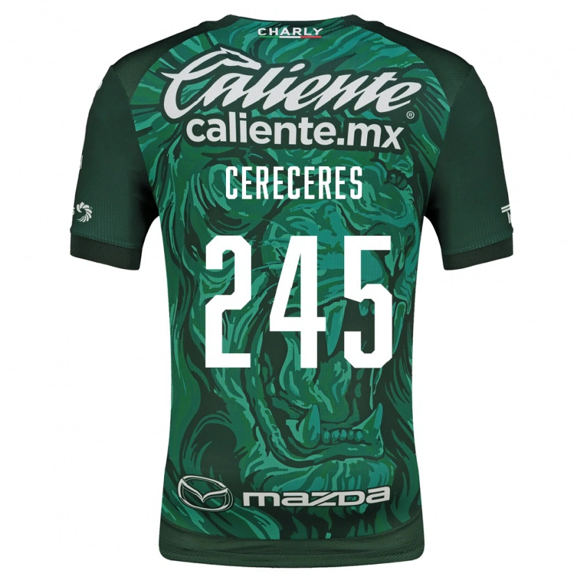 Danxen Kinderen Thomas Cereceres #245 Groen Zwart Thuisshirt Thuistenue 2026/27 T-Shirt