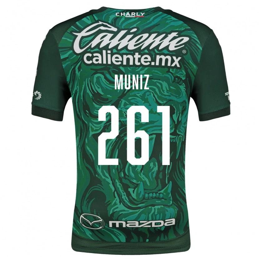 Danxen Kinderen César Muñiz #261 Groen Zwart Thuisshirt Thuistenue 2026/27 T-Shirt