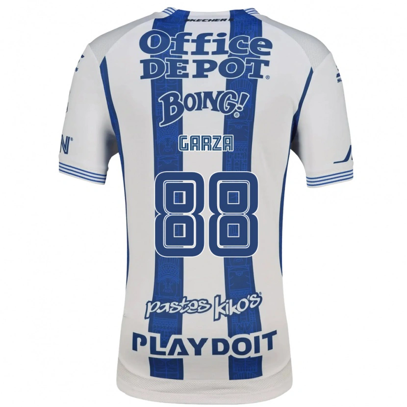 Danxen Kinderen Adrián Garza #88 Wit Marineblauw Thuisshirt Thuistenue 2026/27 T-Shirt