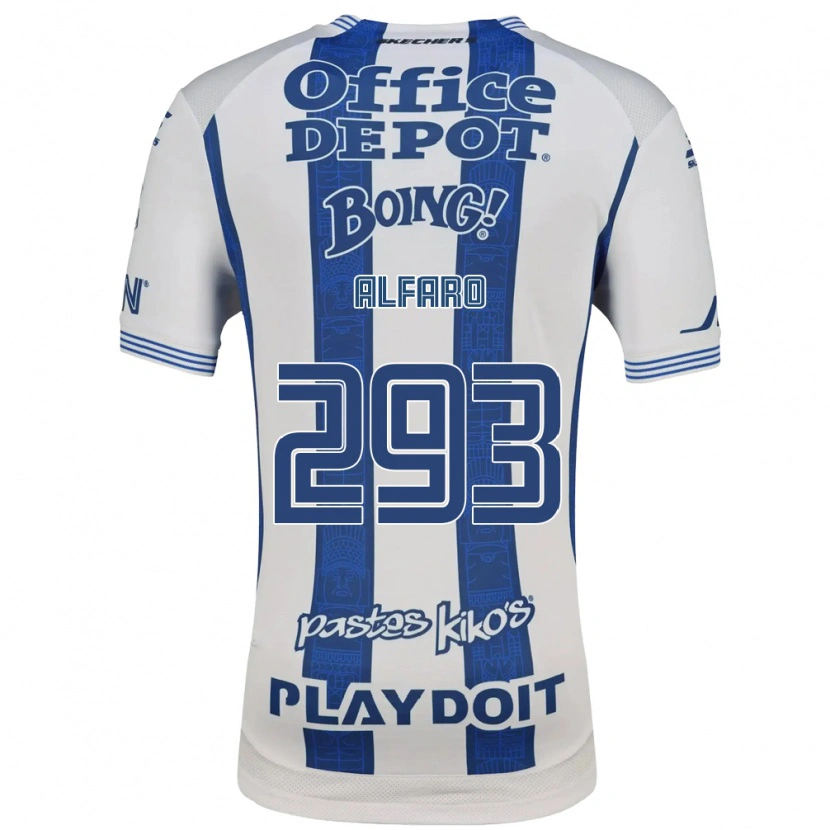 Danxen Kinderen Cristóbal Alfaro #293 Wit Marineblauw Thuisshirt Thuistenue 2026/27 T-Shirt