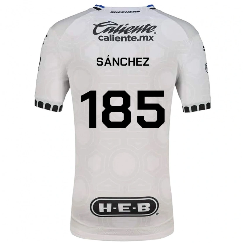 Danxen Kinderen Saúl Sánchez #185 Wit Zwart Blauw Thuisshirt Thuistenue 2026/27 T-Shirt