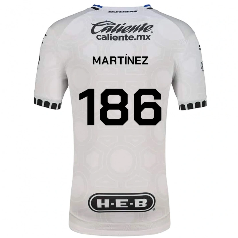 Danxen Kinderen Leonardo Martínez #186 Wit Zwart Blauw Thuisshirt Thuistenue 2026/27 T-Shirt