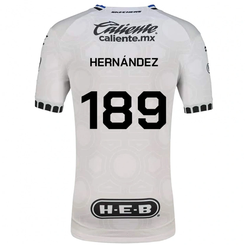 Danxen Kinderen Sebastián Hernández #189 Wit Zwart Blauw Thuisshirt Thuistenue 2026/27 T-Shirt
