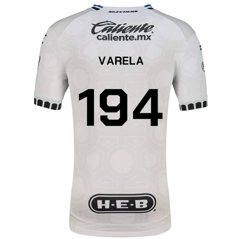 Danxen Kinderen José Varela #194 Wit Zwart Blauw Thuisshirt Thuistenue 2026/27 T-Shirt