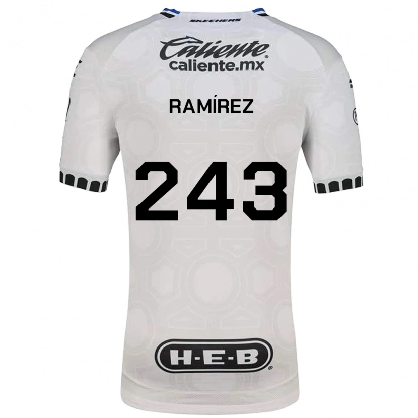 Danxen Kinderen Eleazar Ramírez #243 Wit Zwart Blauw Thuisshirt Thuistenue 2026/27 T-Shirt