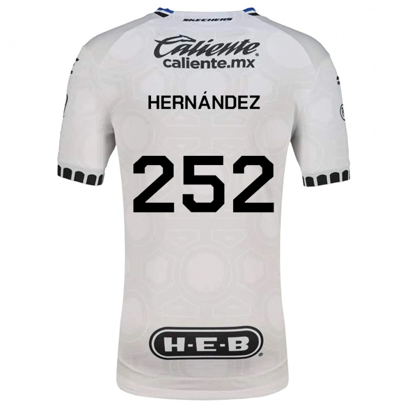 Danxen Kinderen Emilio Hernández #252 Wit Zwart Blauw Thuisshirt Thuistenue 2026/27 T-Shirt