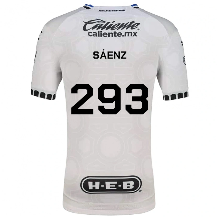 Danxen Kinderen Nicolás Sáenz #293 Wit Zwart Blauw Thuisshirt Thuistenue 2026/27 T-Shirt
