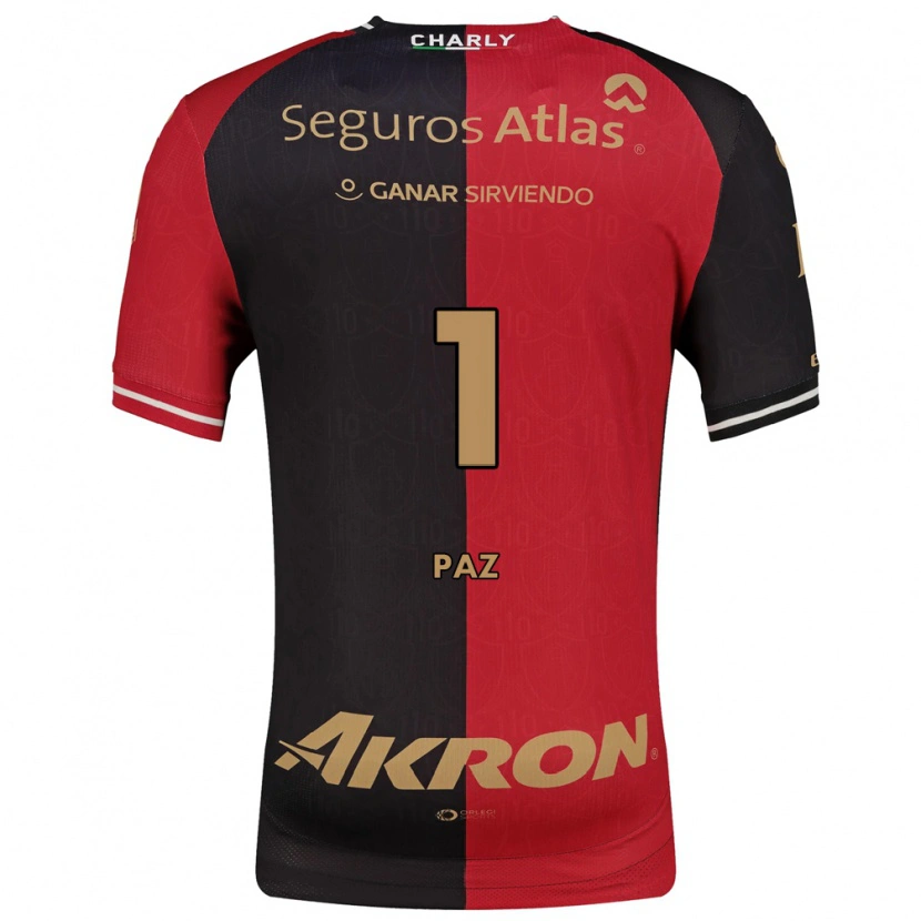 Danxen Kinderen Ana Gabriela Paz #1 Rood Zwart Bruin Thuisshirt Thuistenue 2026/27 T-Shirt