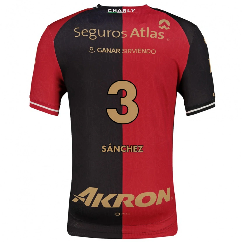 Danxen Kinderen Jorge Sánchez #3 Rood Zwart Bruin Thuisshirt Thuistenue 2026/27 T-Shirt