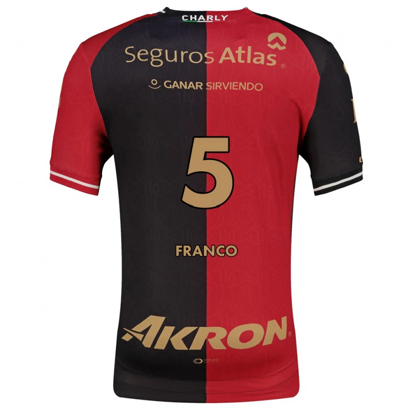 Danxen Kinderen Alejandra Franco #5 Rood Zwart Bruin Thuisshirt Thuistenue 2026/27 T-Shirt