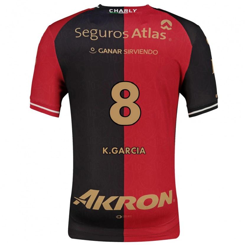 Danxen Kinderen Karen García #8 Rood Zwart Bruin Thuisshirt Thuistenue 2026/27 T-Shirt