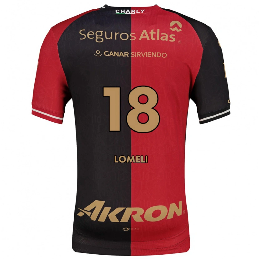 Danxen Kinderen Alejandra Lomelí #18 Rood Zwart Bruin Thuisshirt Thuistenue 2026/27 T-Shirt