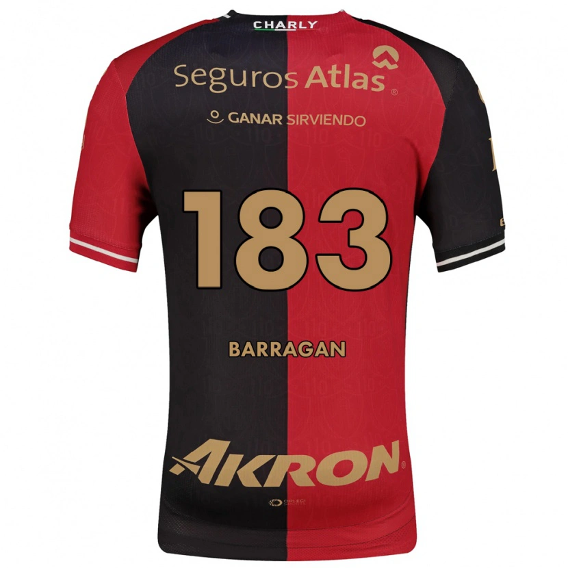 Danxen Kinderen Roberto Barragán #183 Rood Zwart Bruin Thuisshirt Thuistenue 2026/27 T-Shirt