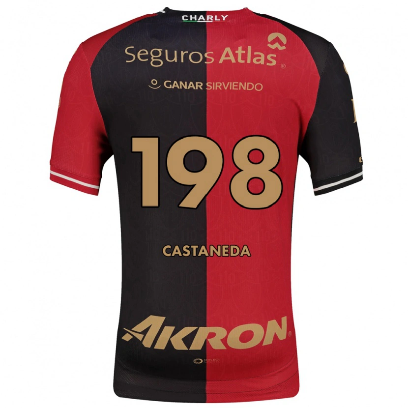 Danxen Kinderen Mariano Castañeda #198 Rood Zwart Bruin Thuisshirt Thuistenue 2026/27 T-Shirt