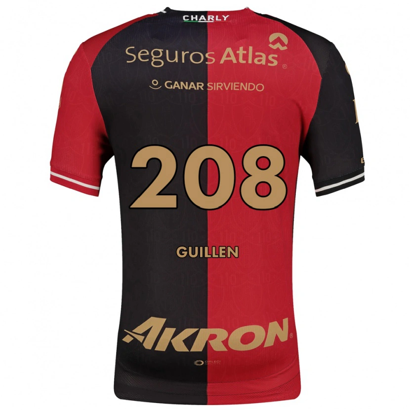 Danxen Kinderen Jesús Guillén #208 Rood Zwart Bruin Thuisshirt Thuistenue 2026/27 T-Shirt