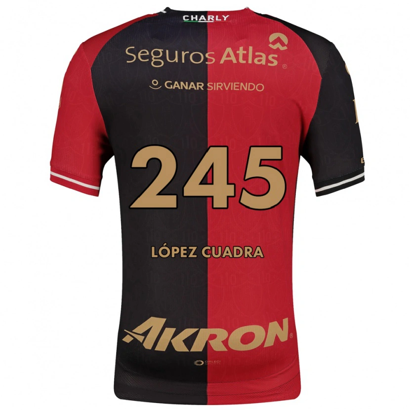 Danxen Kinderen Roberto López Cuadra #245 Rood Zwart Bruin Thuisshirt Thuistenue 2026/27 T-Shirt