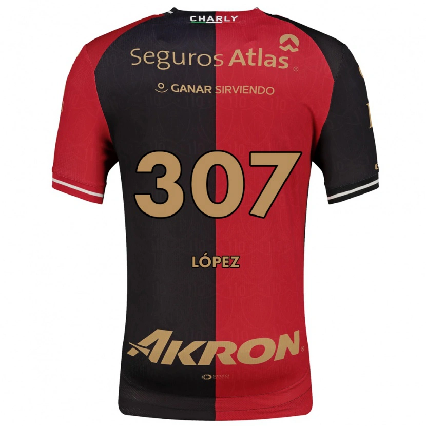 Danxen Kinderen Said López #307 Rood Zwart Bruin Thuisshirt Thuistenue 2026/27 T-Shirt