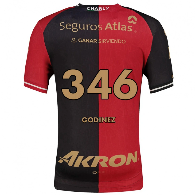 Danxen Kinderen Olmo Godínez #346 Rood Zwart Bruin Thuisshirt Thuistenue 2026/27 T-Shirt