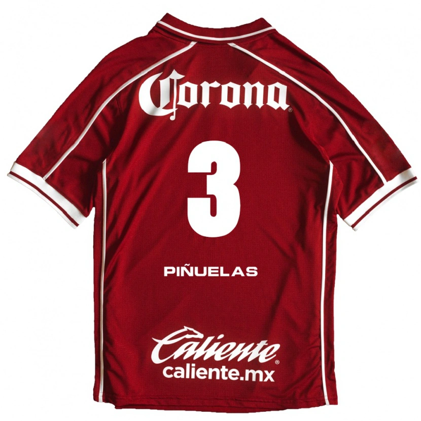 Danxen Kinderen Fernando Piñuelas #3 Wit Rood Thuisshirt Thuistenue 2026/27 T-Shirt
