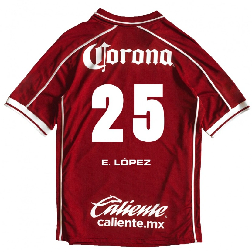 Danxen Kinderen Everardo López #25 Wit Rood Thuisshirt Thuistenue 2026/27 T-Shirt