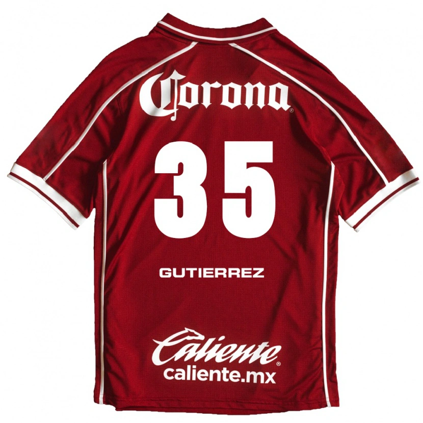 Danxen Kinderen Érick Gutiérrez #35 Wit Rood Thuisshirt Thuistenue 2026/27 T-Shirt