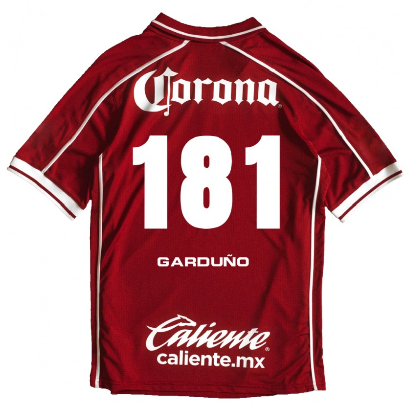 Danxen Kinderen Carlos Garduño #181 Wit Rood Thuisshirt Thuistenue 2026/27 T-Shirt