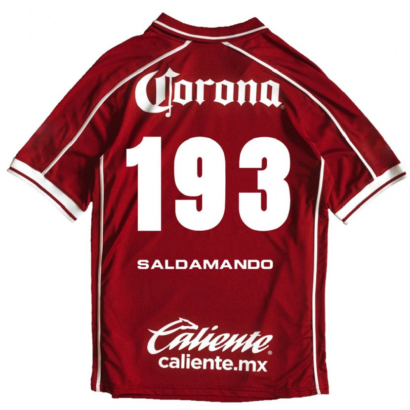 Danxen Kinderen José Saldamando #193 Wit Rood Thuisshirt Thuistenue 2026/27 T-Shirt