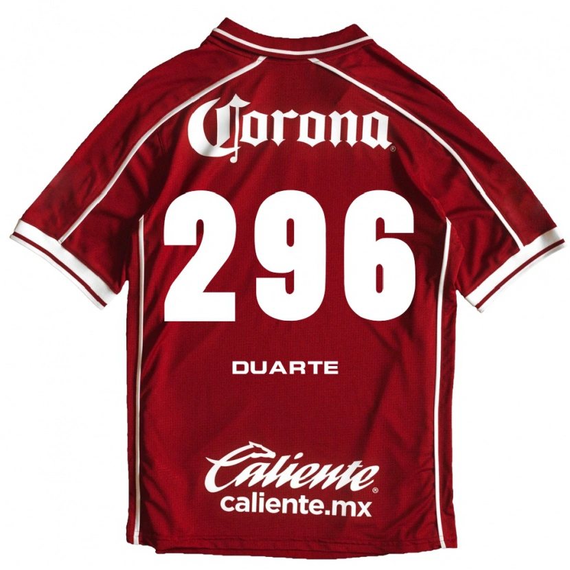 Danxen Kinderen Saúl Duarte #296 Wit Rood Thuisshirt Thuistenue 2026/27 T-Shirt
