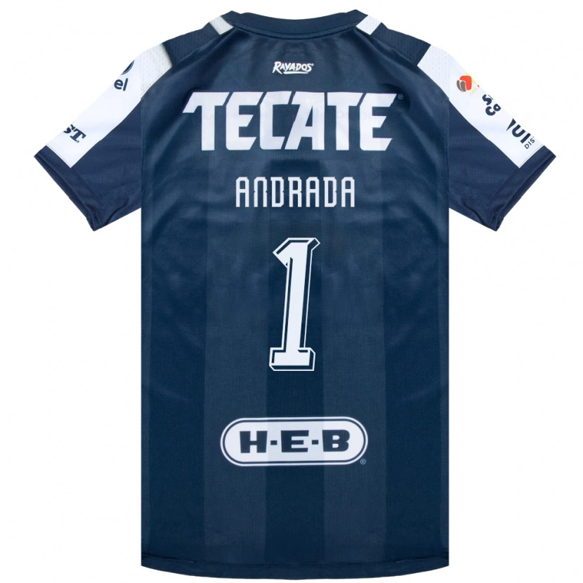 Danxen Kinderen Esteban Andrada #1 Inktblauw Wit Rood Thuisshirt Thuistenue 2026/27 T-Shirt