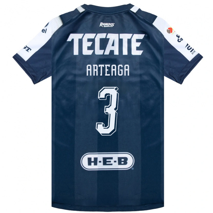 Danxen Kinderen Gerardo Arteaga #3 Inktblauw Wit Rood Thuisshirt Thuistenue 2026/27 T-Shirt