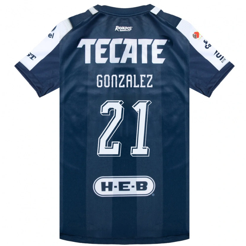 Danxen Kinderen Alfonso Gonzalez #21 Inktblauw Wit Rood Thuisshirt Thuistenue 2026/27 T-Shirt