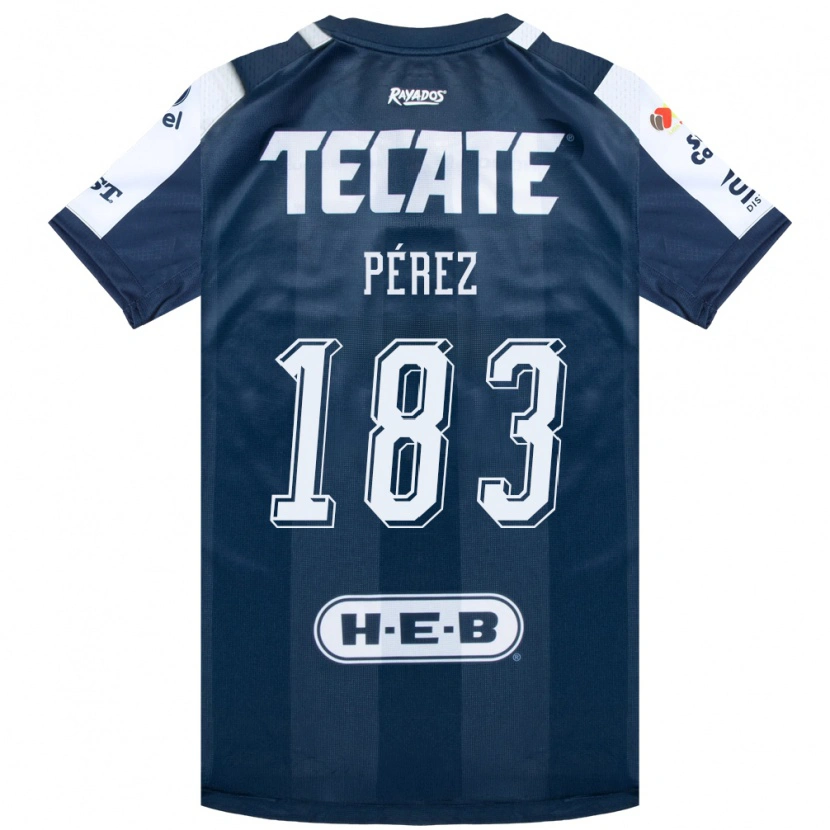 Danxen Kinderen Santiago Pérez #183 Inktblauw Wit Rood Thuisshirt Thuistenue 2026/27 T-Shirt
