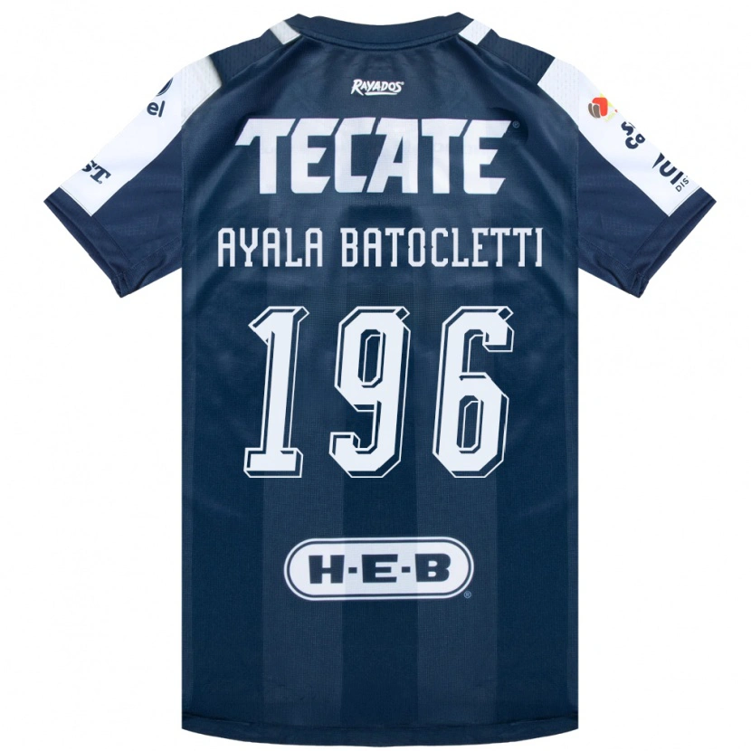 Danxen Kinderen Nahuel Ayala Batocletti #196 Inktblauw Wit Rood Thuisshirt Thuistenue 2026/27 T-Shirt